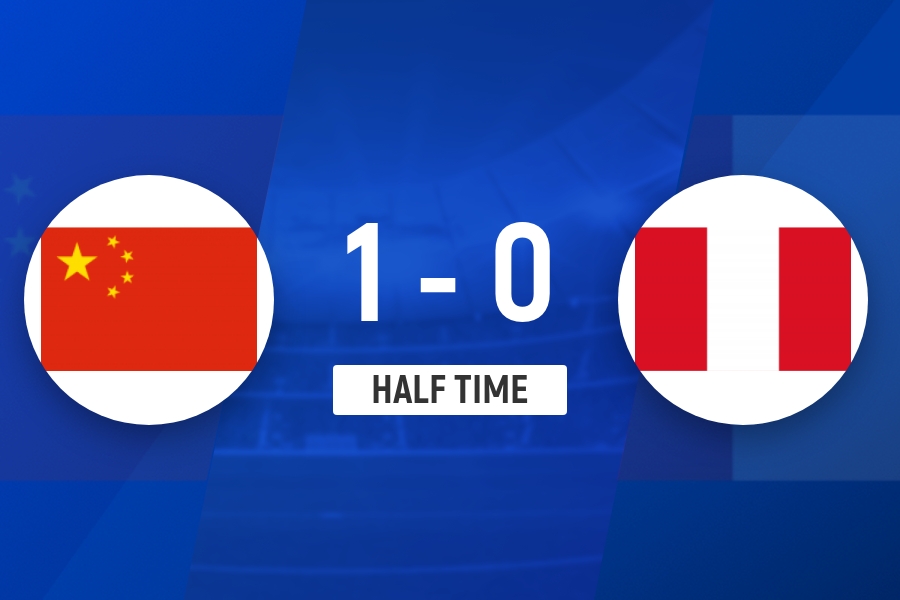 九游体育官网-半场-U16国足1-0秘鲁U16 刘凯源破门柯博文远射造险+失单刀